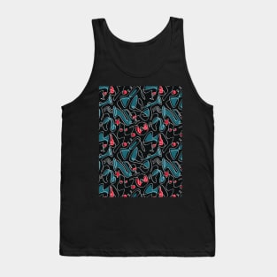 Jazz music lover patterns Tank Top